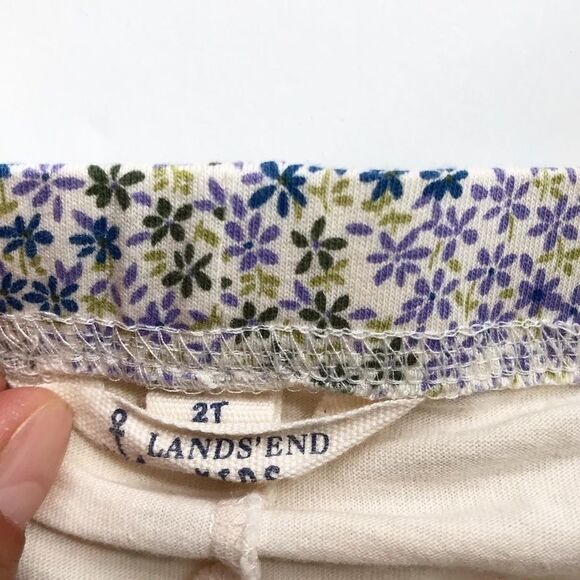 Lands End floral print pleated skort EUC 2T - Picture 4 of 5